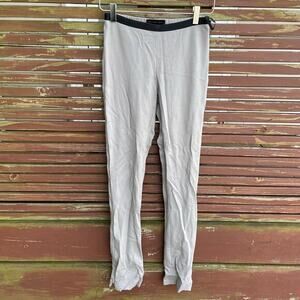 Marie Saint Pierre Skinny Pants Pull On Elastic Waist Ankle Zip Pant Gray Size 1